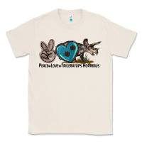 Natural peace love triceratops horridus Classic Tee - LillyAllenDesigns