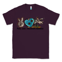 Plum peace love triceratops horridus Classic Tee - LillyAllenDesigns