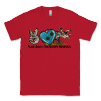 Red peace love triceratops horridus Classic Tee - LillyAllenDesigns