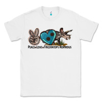 White peace love triceratops horridus Classic Tee - LillyAllenDesigns