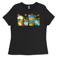 Black hanukkah coffee cups Ladies Tee - texasbilliewilder