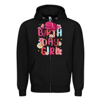 Black birthday girl Zipper Hoodie - MaliasSmallBusiness