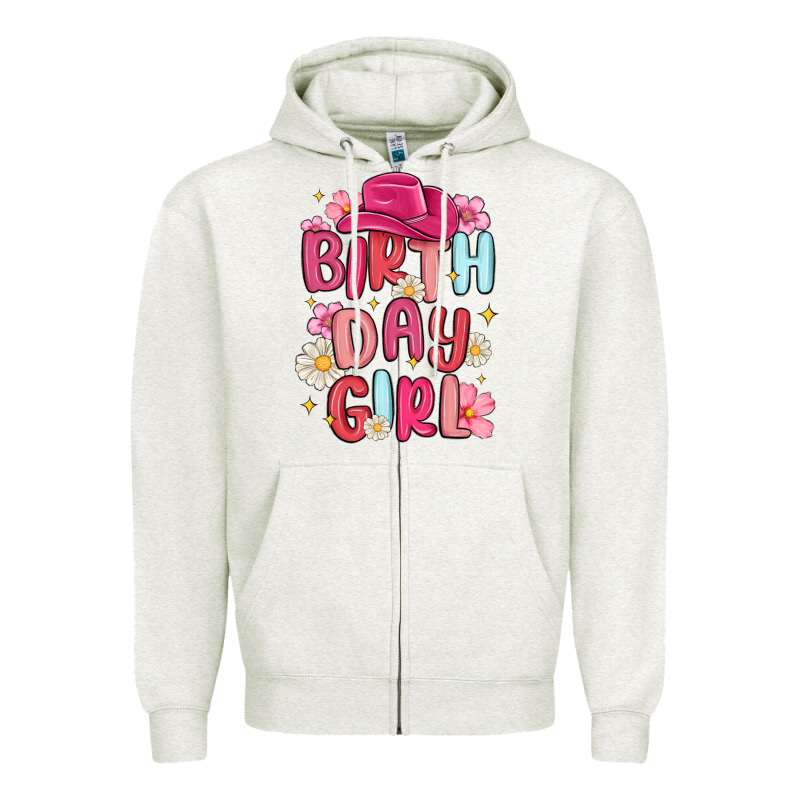 Birthday Girl Zipper Hoodie by MaliasSmallBusiness | Teevron