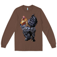 Chestnut Brahma Rooster Long Sleeve Tee - LillyAllenDesigns