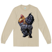Mushroom Brahma Rooster Long Sleeve Tee - LillyAllenDesigns