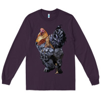 Plum Brahma Rooster Long Sleeve Tee - LillyAllenDesigns