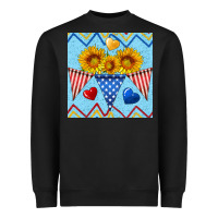 Black patriotic celebration Heavyweight Sweatshirt - BundleAndBundleShop