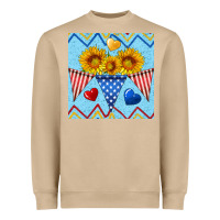 Mushroom patriotic celebration Heavyweight Sweatshirt - BundleAndBundleShop