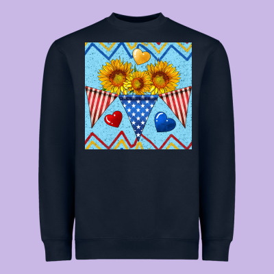 Patriotic Celebration Heavyweight Sweatshirt Designed By Bundleandbundleshop
