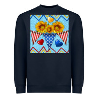 Navy patriotic celebration Heavyweight Sweatshirt - BundleAndBundleShop