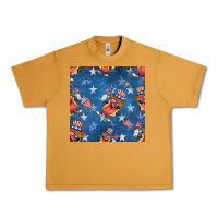Peanut Butter 4th of july hotdog seamless pattern Urban Heavy Tee - BundleAndBundleShop