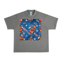 Tornado 4th of july hotdog seamless pattern Urban Heavy Tee - BundleAndBundleShop