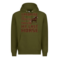 Army Green I Promise Honey This Is My Last Horse Premium Hoodie - Bettercallsaul