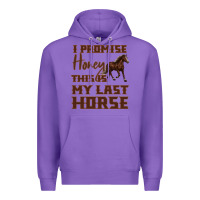 Purple I Promise Honey This Is My Last Horse Premium Hoodie - Bettercallsaul