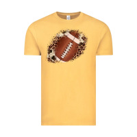 Vintage Mustard football cowhide leopard patch Vintage Tee - JahusDesignShop