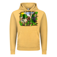 Vintage Mustard St patrick's day cows Vintage Hoodie - RanaPortraitStore