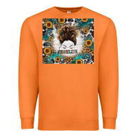 Carrot mom life messy bun western Premium Sweatshirt - Jasminsmagicworld