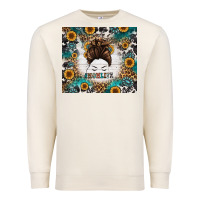 Sandshell mom life messy bun western Premium Sweatshirt - Jasminsmagicworld