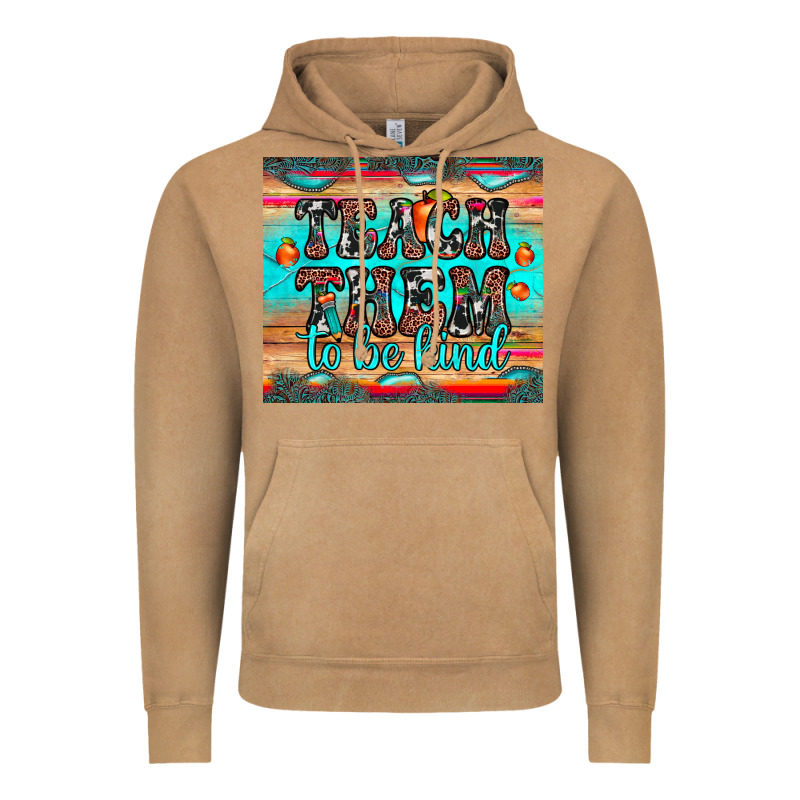 Teach Them To Be Kind Vintage Hoodie by JahusDesignShop | Teevron