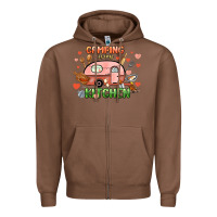 Chestnut camping is my kitchen Zipper Hoodie - NancyCooperArtShop