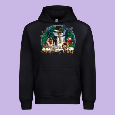 Christmas Vibes Urban Hoodie Designed By Cowgirlartshop