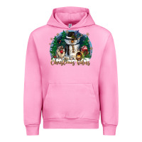 Fuchsia Pink christmas vibes Urban Hoodie - CowGirlArtShop