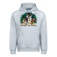 Heather Grey christmas vibes Urban Hoodie - CowGirlArtShop