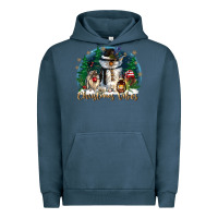 Pigment Midnight Navy christmas vibes Urban Hoodie - CowGirlArtShop