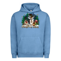 Pigment Pebble Blue christmas vibes Urban Hoodie - CowGirlArtShop