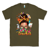 Army Green art teacher messy bun Classic Tee - NancyCooperArtShop