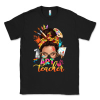 Black art teacher messy bun Classic Tee - NancyCooperArtShop