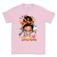 Bubblegum Pink art teacher messy bun Classic Tee - NancyCooperArtShop
