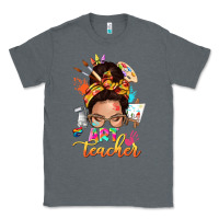 Charcoal Heather art teacher messy bun Classic Tee - NancyCooperArtShop