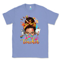 Colony Blue art teacher messy bun Classic Tee - NancyCooperArtShop