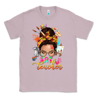 Lilac art teacher messy bun Classic Tee - NancyCooperArtShop