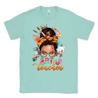 Seafoam art teacher messy bun Classic Tee - NancyCooperArtShop