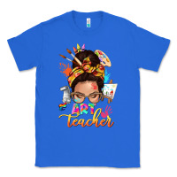 Art Teacher Messy Bun Classic Tee | Teevron