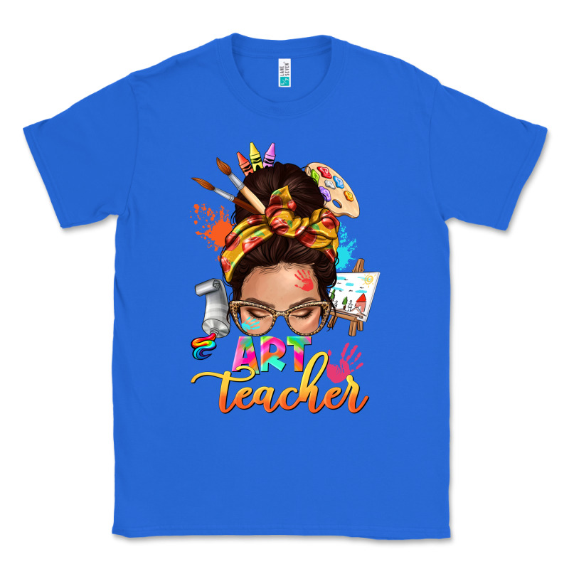 Art Teacher Messy Bun Classic Tee by NancyCooperArtShop | Teevron