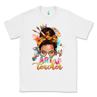 White art teacher messy bun Classic Tee - NancyCooperArtShop