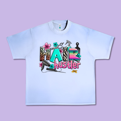 Hair Hustler Urban Heavy Tee Designed By Adodesignshop