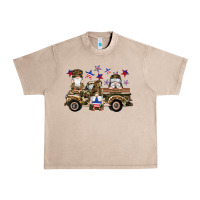French Oak camouflage gnomes american flag star truck Urban Heavy Tee - Artiststas