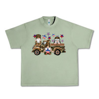 Oil Green camouflage gnomes american flag star truck Urban Heavy Tee - Artiststas