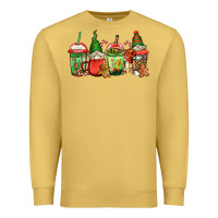 Antique Gold christmas gnomes coffee Premium Sweatshirt - Jasminsmagicworld