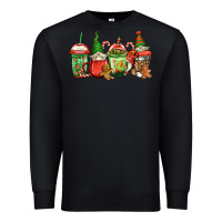 Black christmas gnomes coffee Premium Sweatshirt - Jasminsmagicworld