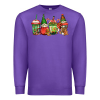 Purple christmas gnomes coffee Premium Sweatshirt - Jasminsmagicworld