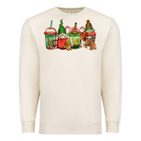 Sandshell christmas gnomes coffee Premium Sweatshirt - Jasminsmagicworld