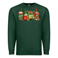Sports Green christmas gnomes coffee Premium Sweatshirt - Jasminsmagicworld