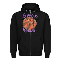 Black game day Zipper Hoodie - MaliasSmallBusiness