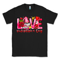Black Love Valentines Day Gnome Classic Tee - CowhideDigitalArt