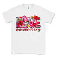 White Love Valentines Day Gnome Classic Tee - CowhideDigitalArt